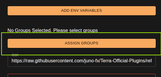 settings menu