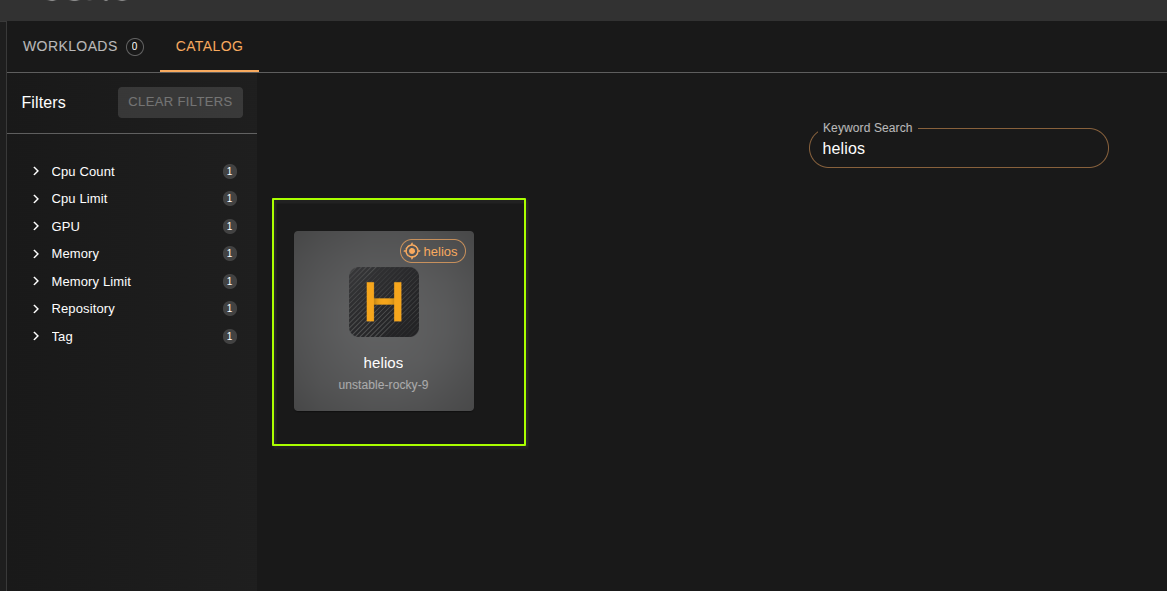 settings menu