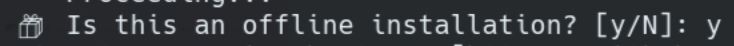 confirm offline