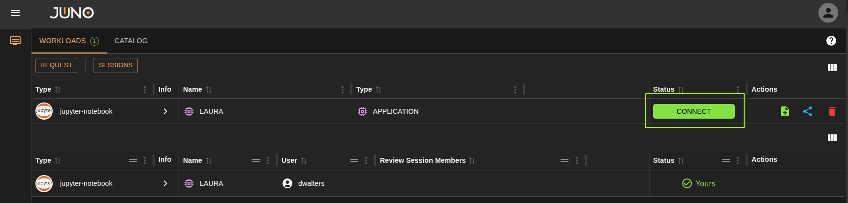 settings menu