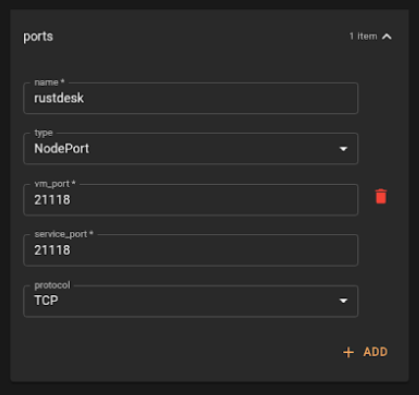 rustdesk template