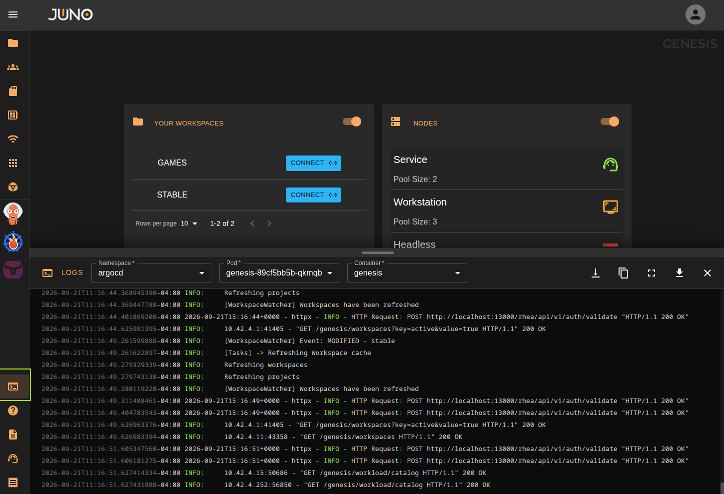 logs-console